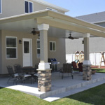 Stone Stucco Brick Posts Patio Covers - Gallery 11 | Boyd's Custom Patios